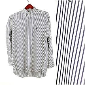 Ralph Lauren Navy Blue White shirt
